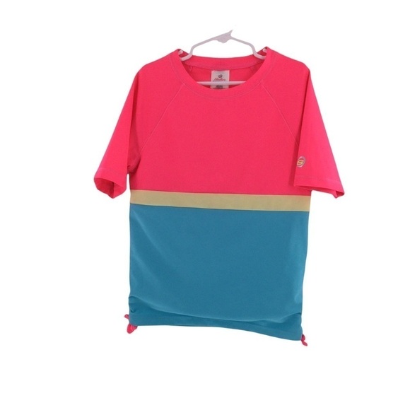 #012 Sketchers Girl's Color Block Two Piece Swimsuit - Picture 3 of 10